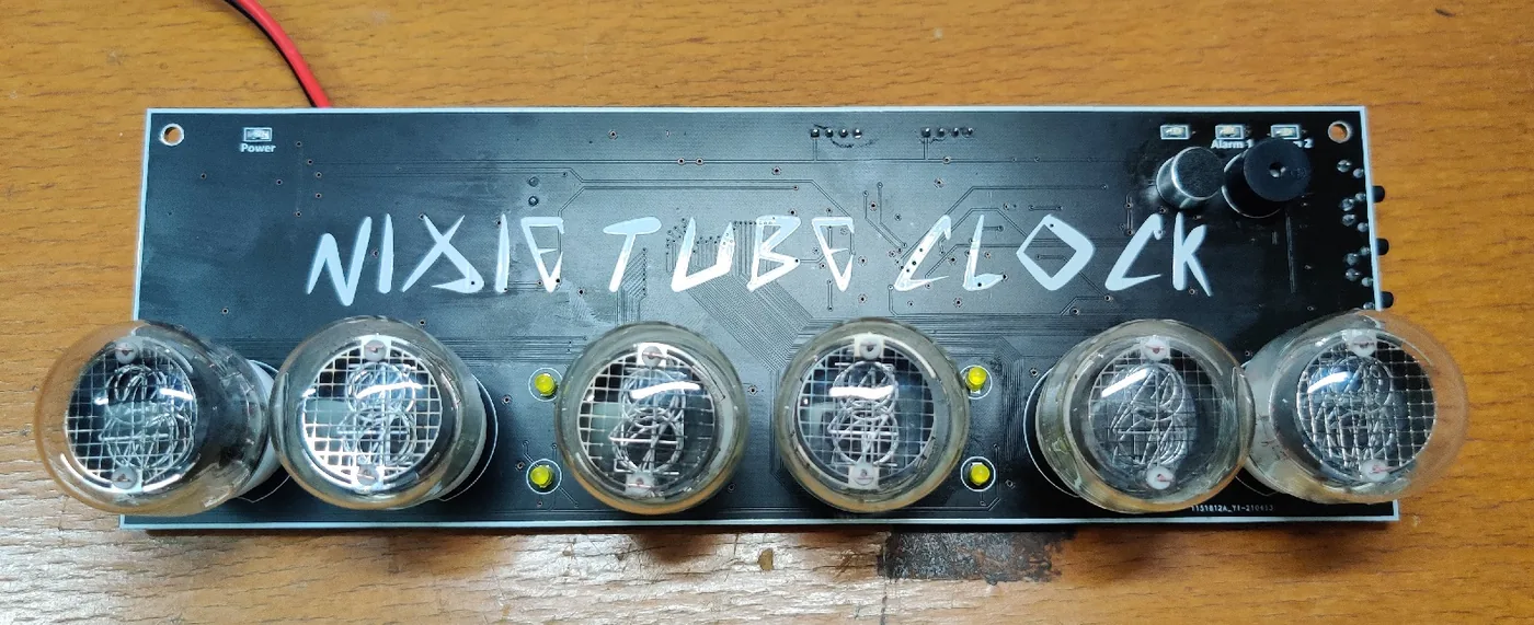 Operating clock in custom enclosure